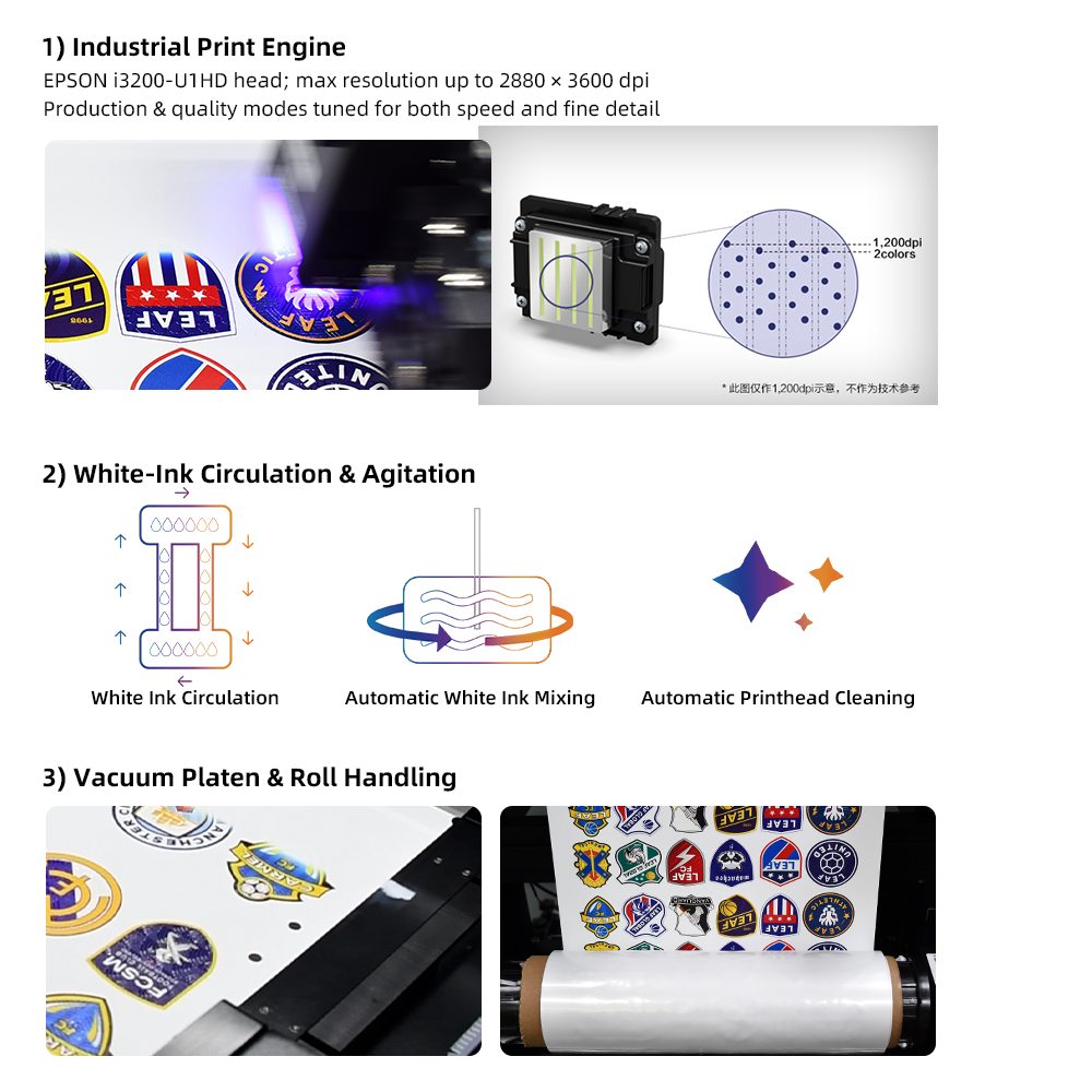 Dtf Printer Machine - Printer Label UV DTF LEAF I3200HD